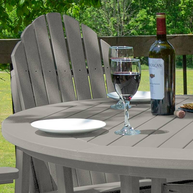 Hamilton 5-Piece Outdoor Counter Height Dining Set - 48" Round Table
