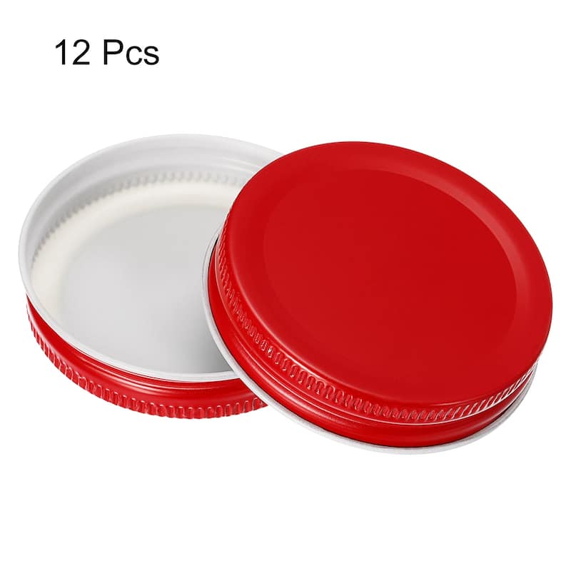 70mm Regular Mouth Tin Plate Mason Jar Lids for Canning Jars 12Pcs