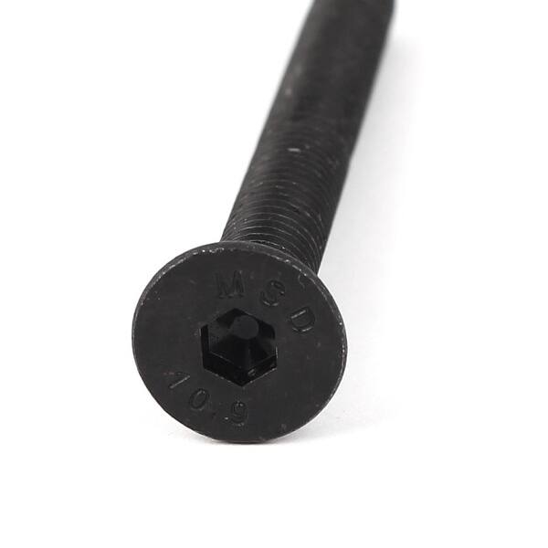 M6 x 60mm Full Threaded Hex Socket Countersunk Screws Fasteners 10pcs ...