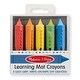 preview thumbnail 2 of 0, Melissa & Doug Learning Mat Crayons, 5 Assorted Colors Per Pack, 12 Packs