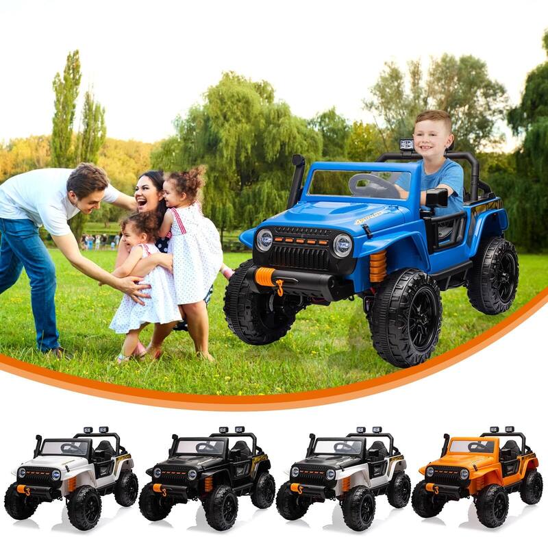24V Kids 2 Seater Ride On Truck Car Electric Vehicles w/Remote Control