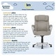 preview thumbnail 31 of 86, Serta Hannah Office Chair with Headrest Pillow, Adjustable Ergonomic Desk Chair with Lumbar Support