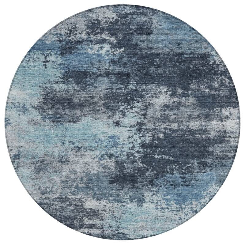 HomeRoots Abstract Transitional Rectangle Outdoor Rug