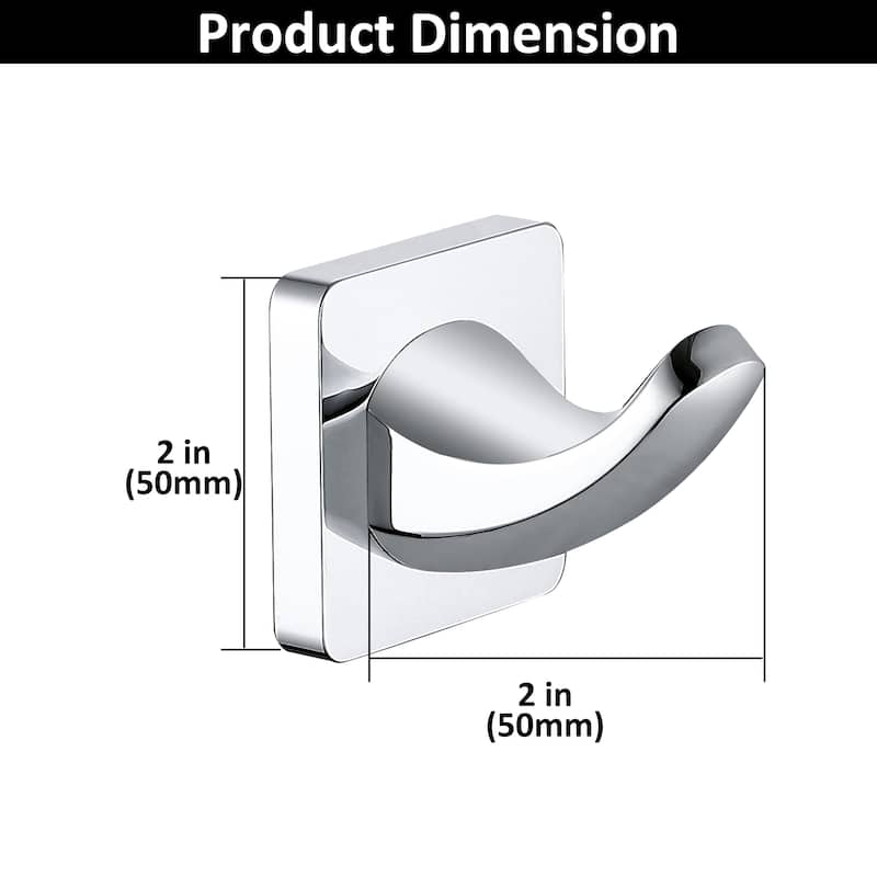 Wall Mounted Towel Hook Rustproof Coat Hook(2 pieces)