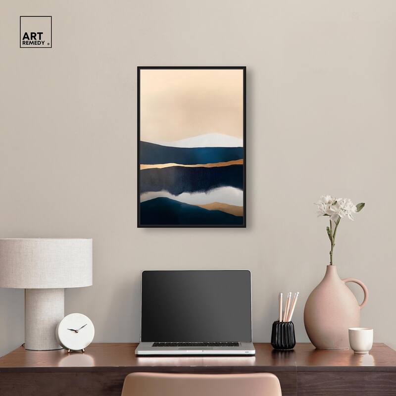 Golden Seam I Canvas by Art Remedy