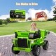 preview thumbnail 3 of 5, Ride On Car Truck w/Remote Control & Electric Dump Bed Green