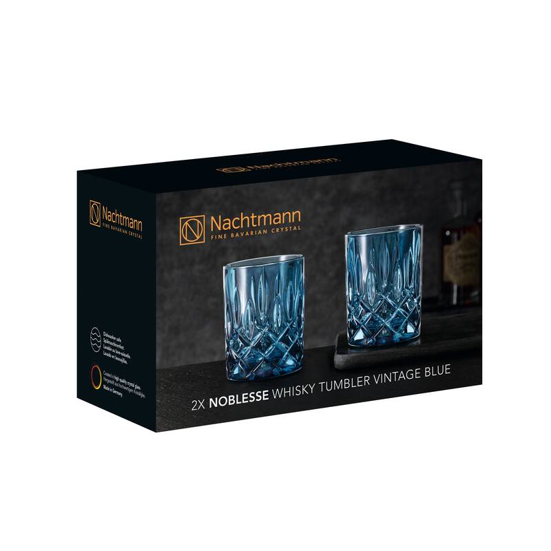 Nachtmann Set of 2 Noblesse Fine Glass Whiskey Tumblers