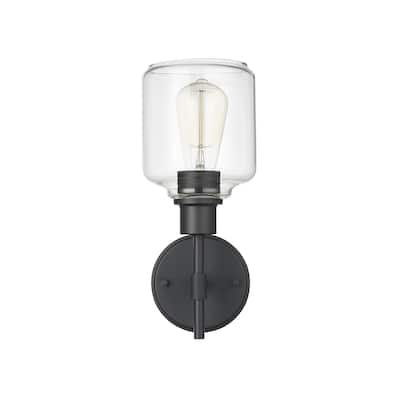 Millennium Lighting Asheville 1 Light 13 inch Wall Sconce with Clear Glass Shades