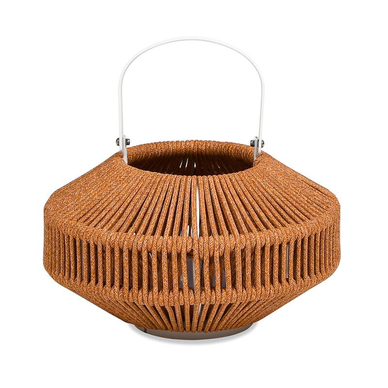 Nova Outdoor Patio Lantern with LED Light Bulb and Lantern Stand