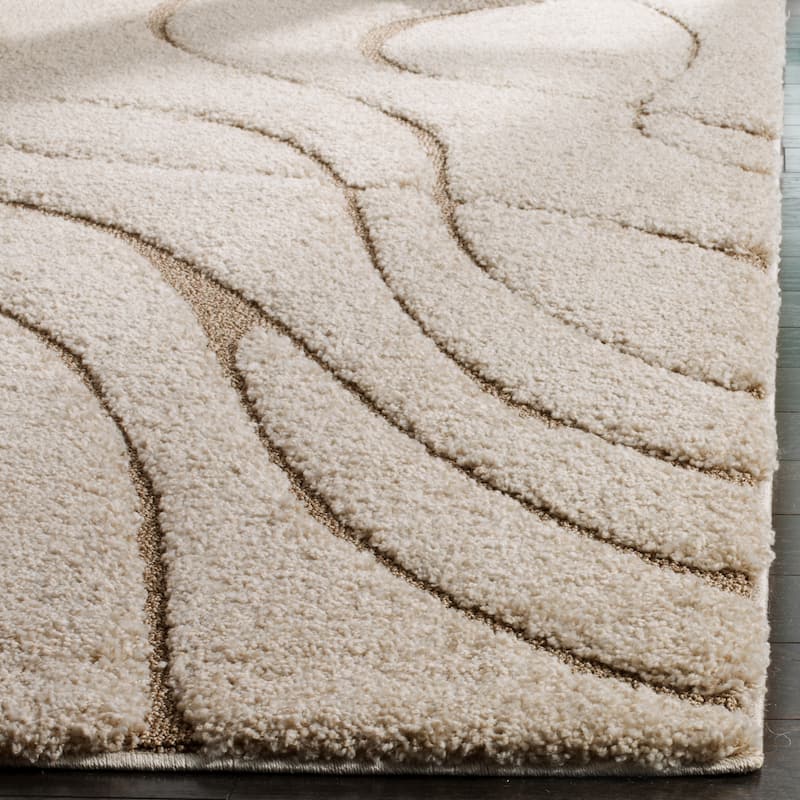 SAFAVIEH Florida Shag Sigtraud Abstract Waves 1.2-inch Area Rug