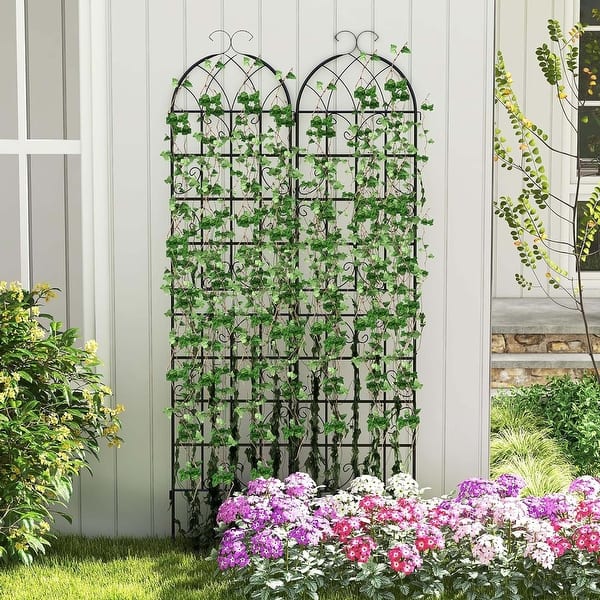 2/4/6 Pack Trellis for Climbing Plants 7 FT Tall Steel Garden Trellis - Bed  Bath & Beyond - 40218696