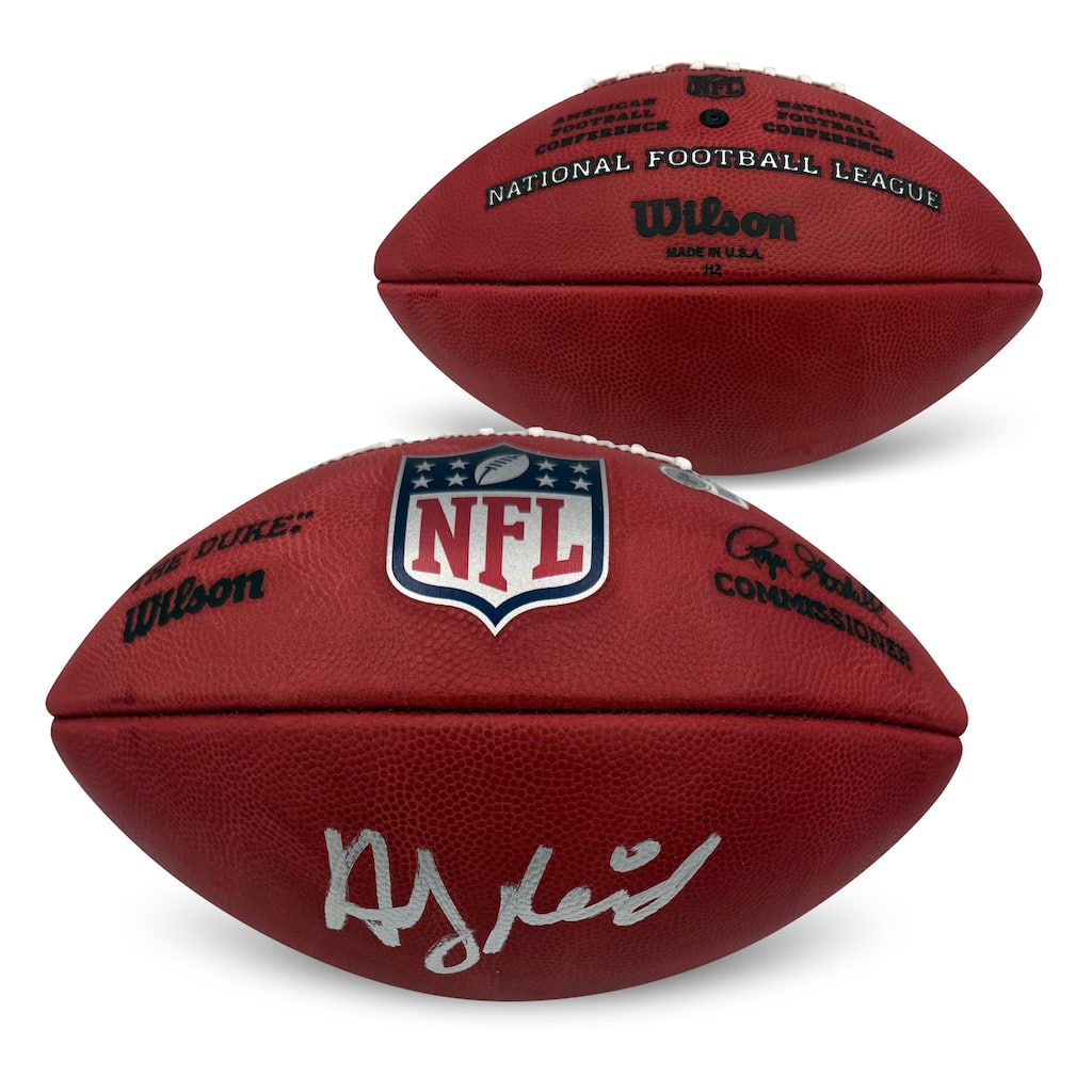Andy Reid Kansas City Chiefs Autographed NFL Authentic Duke Game Signed Football Beckett COA - 8' x 11'