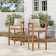 Option Teak Finish+Beige Cushion