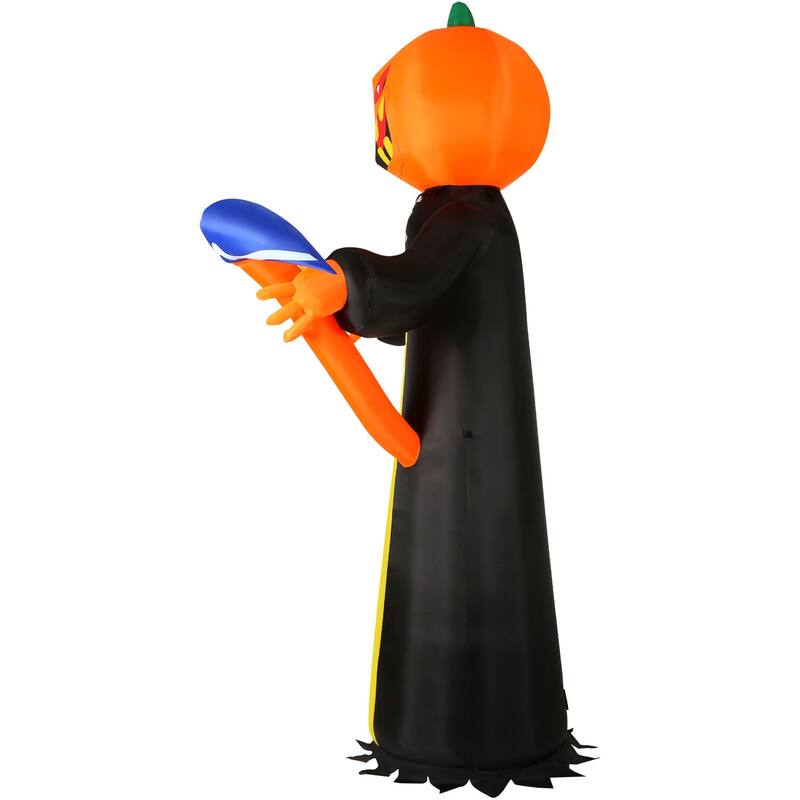 Haunted Hill Farm 10-ft. Prelit Inflatable Pumpkin Reaper