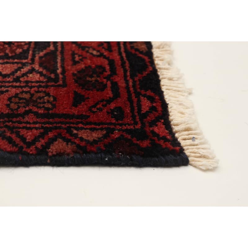 ECARPETGALLERY Hand-knotted Anadol Red Wool Rug - 3'3 x 10'1