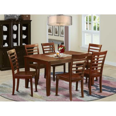 Modern Dining Set - Kitchen Table with Chairs - Rectangular Table & Seats