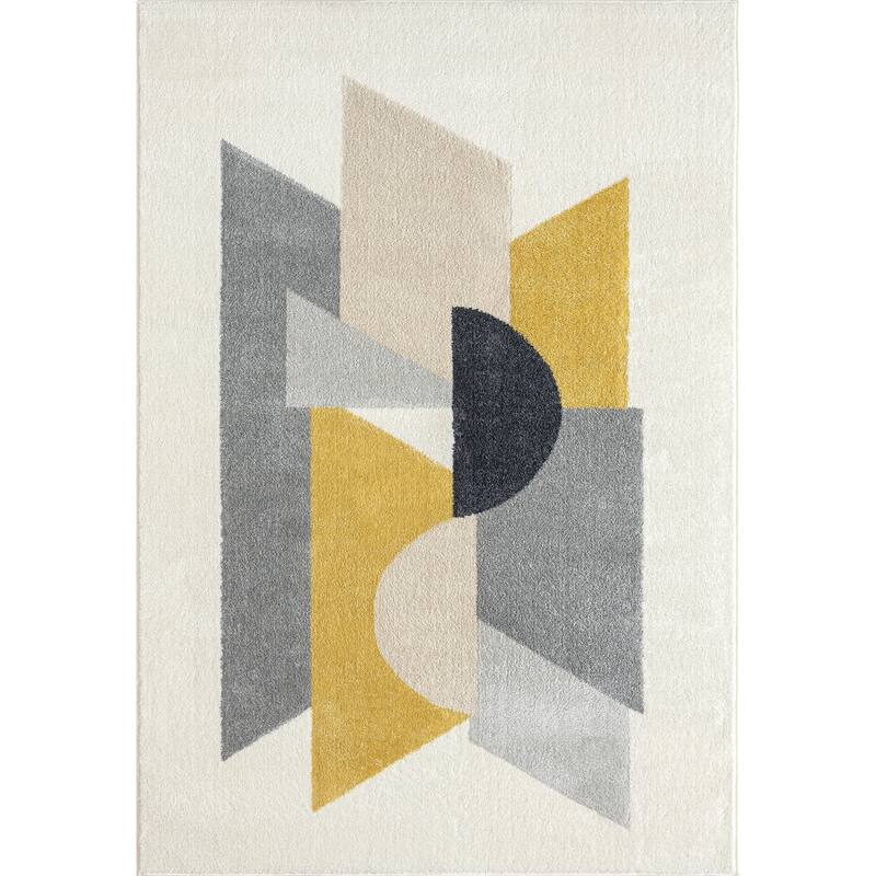 Abani Rugs Deco DEC210A Modern Geometric Area Rug