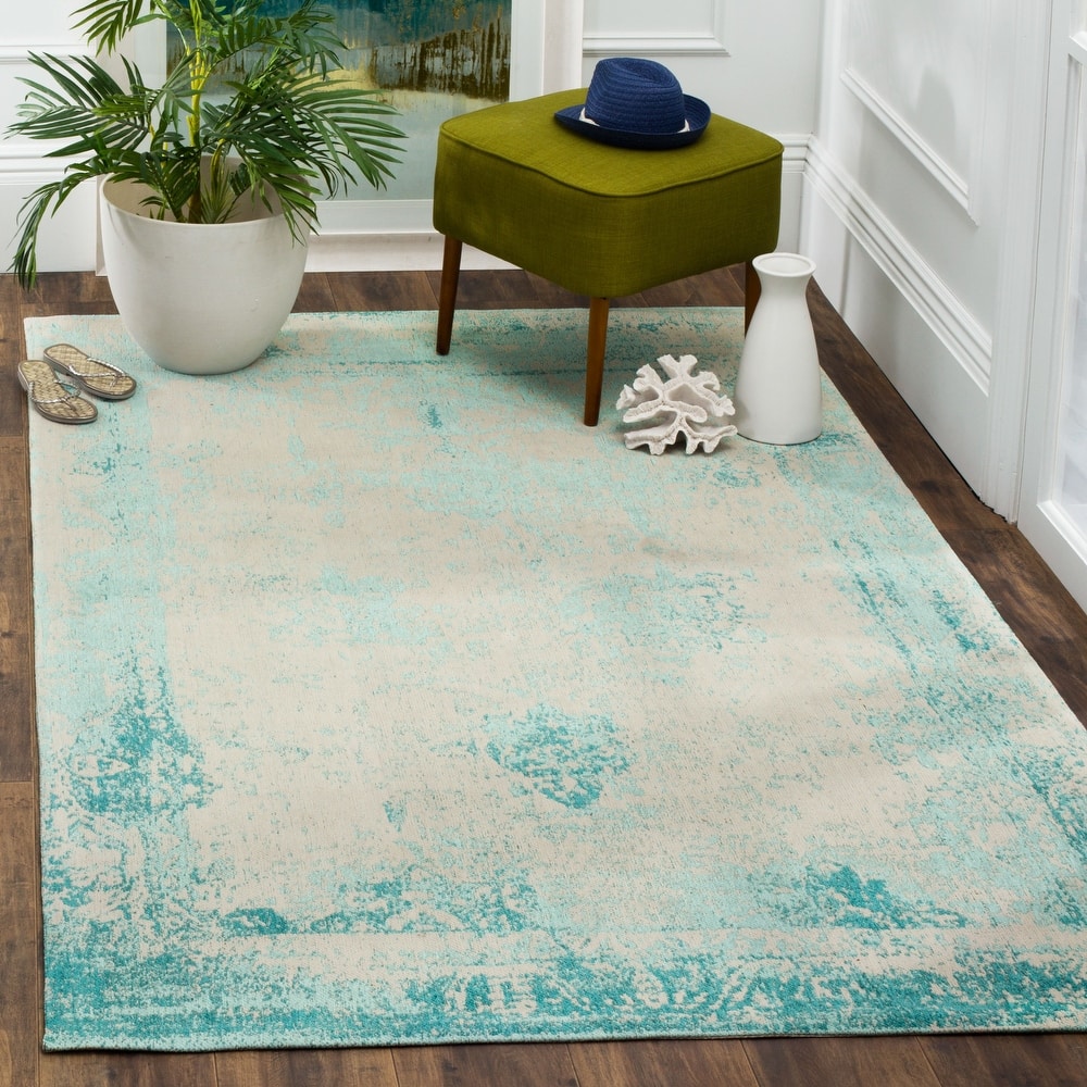 SAFAVIEH Classic Vintage Boho Mientje Distressed Oriental Cotton Rug