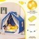 preview thumbnail 6 of 8, Costway Large Play Tent Kids & Toddlers Playhouse with Washable - See Details