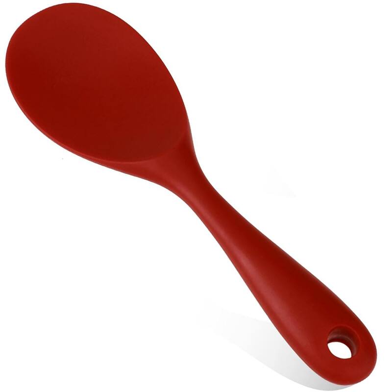 Non-stick Silicone Rice Spoon Paddle - Red