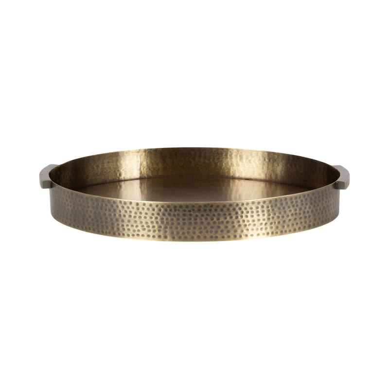 Kate and Laurel Samana Oval Metal Tray