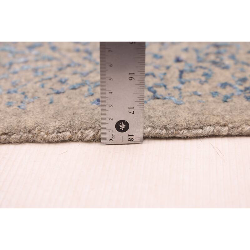 ECARPETGALLERY Hand Loomed Elysian Grey Rug - 8'1 x 9'11