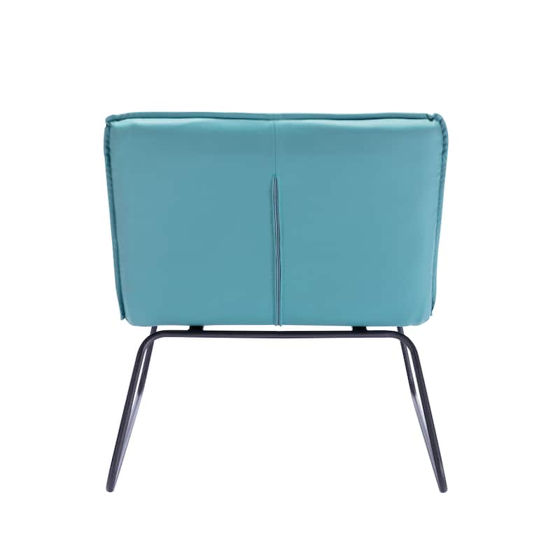 Porthos Home Quyen Armless 1 Sofa Seat, PU Leather Upholstery, Steel Legs