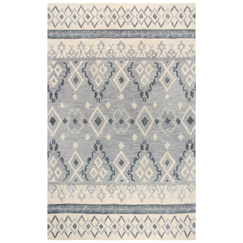 Alora Decor Lavine Hand-tufted Wool Rug - 10' x 13' - Grey