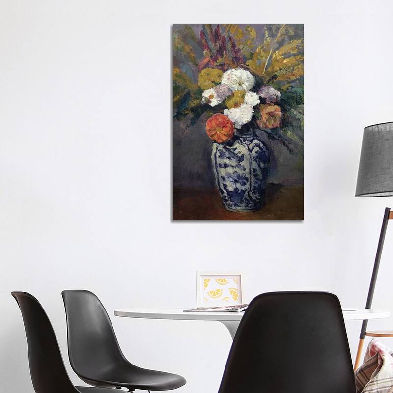 iCanvas "Dahlias, c.1873 " by Paul Cezanne Canvas Print - 40x26x1.5