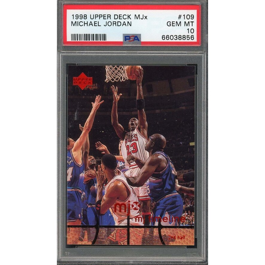 Michael Jordan 1998 Upper Deck MJx Basketball Card #109 Graded PSA 