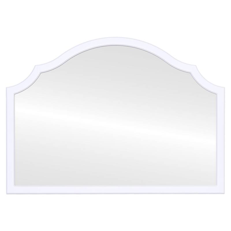 Mifflin Framed Mantel Mirror - Peaks Cathedral - 38.4x27.4 - White