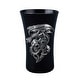 preview thumbnail 1 of 3, 3.35 inches H Dark Purple and sliver Dragon And Three Skulls Shot Glass made of Dark Purple and sliver
