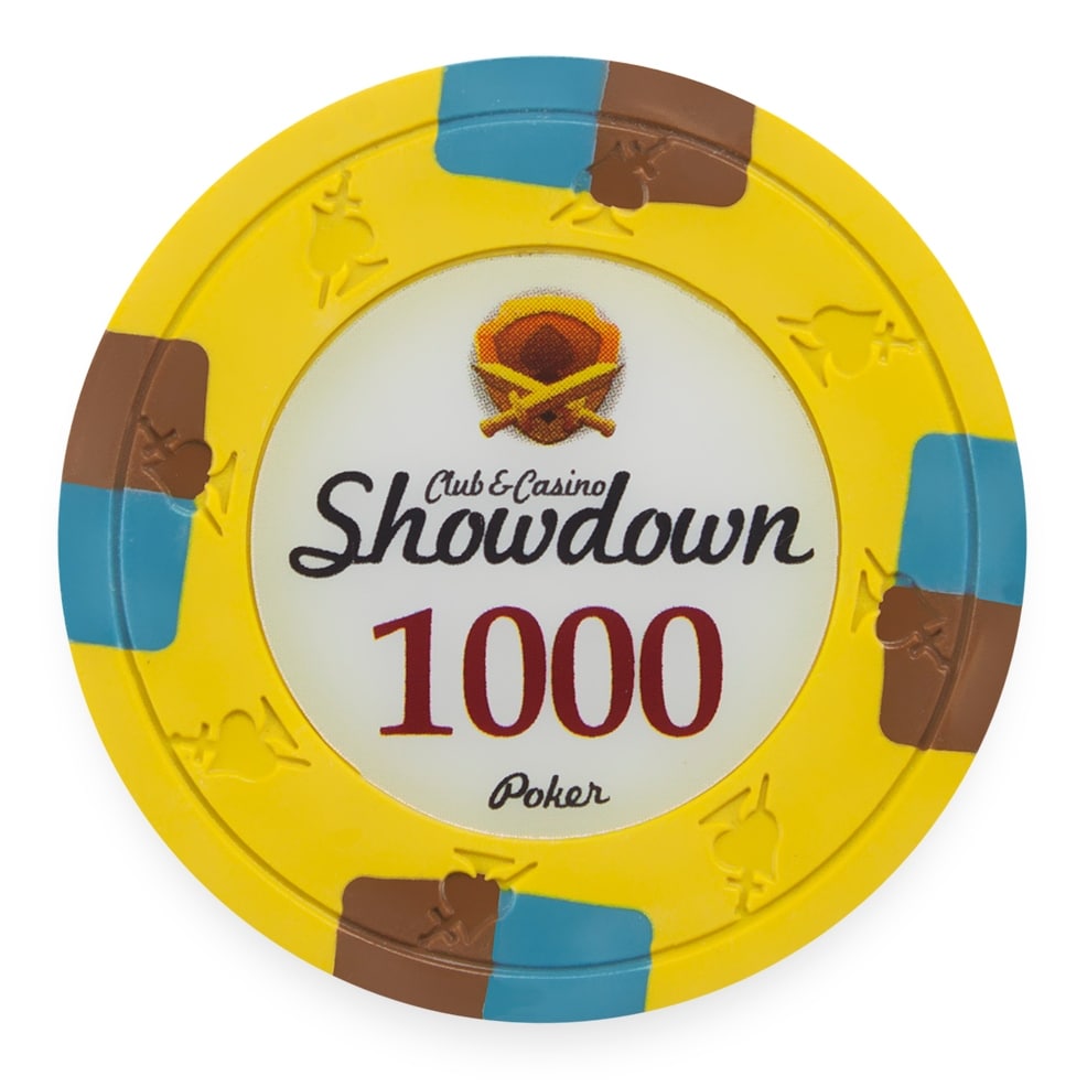 Showdown Clay Poker Chips - (Roll of 25)