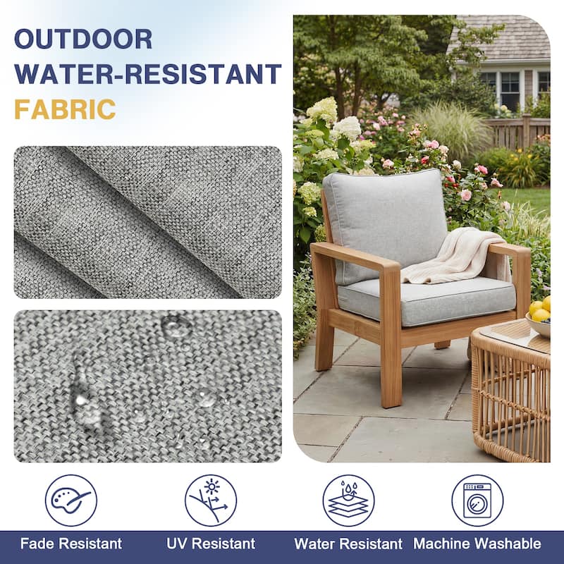 Aoodor Outdoor Seat/Back Cushion Set of 2