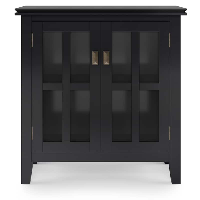 WYNDENHALL Stratford SOLID WOOD 30 inch Wide Low Storage Cabinet - 30"w x 14"d x 31" h