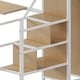 preview thumbnail 17 of 17, Twin Loft Bed with Desk and Storage Wardrobe, Heavy Duty Loft Bed with Stairs and Metal Grid