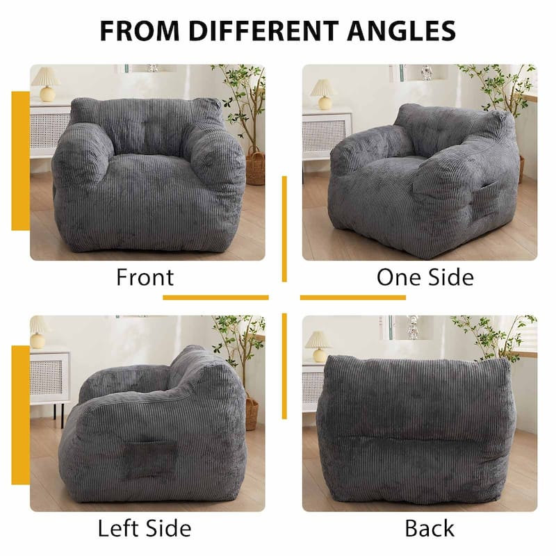 Medium Corduroy Bean Bag Chair