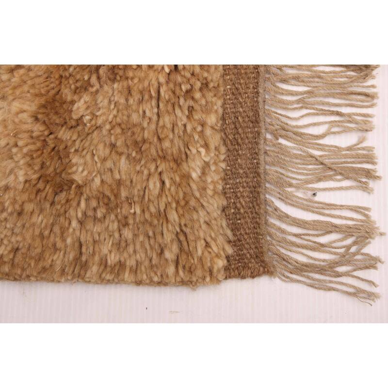 ECARPETGALLERY Hand-knotted Pak Finest Gabbeh Light Brown Wool Rug - 9'3 x 12'7