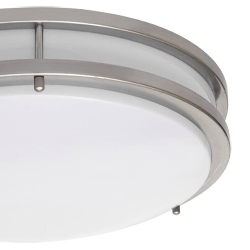 Amax Lighting 35W LED flush mount fixture in Brush Nickel Finish