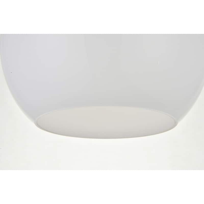 1 Light Flush Mount with 10 inch Frosted White Glass
