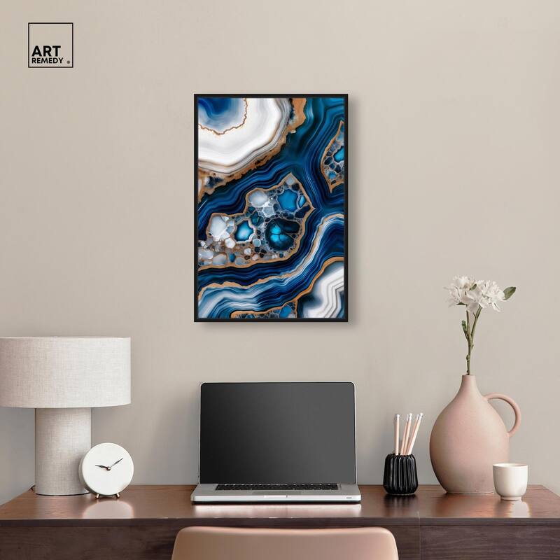 Azure Alveoli I Canvas by Art Remedy