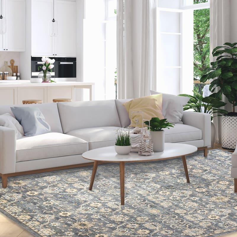 Gertmenian Hurston 3PC Traditional Medallion Area Rug Set, 2x7, 5x7, and 8x10 - 3PC Set