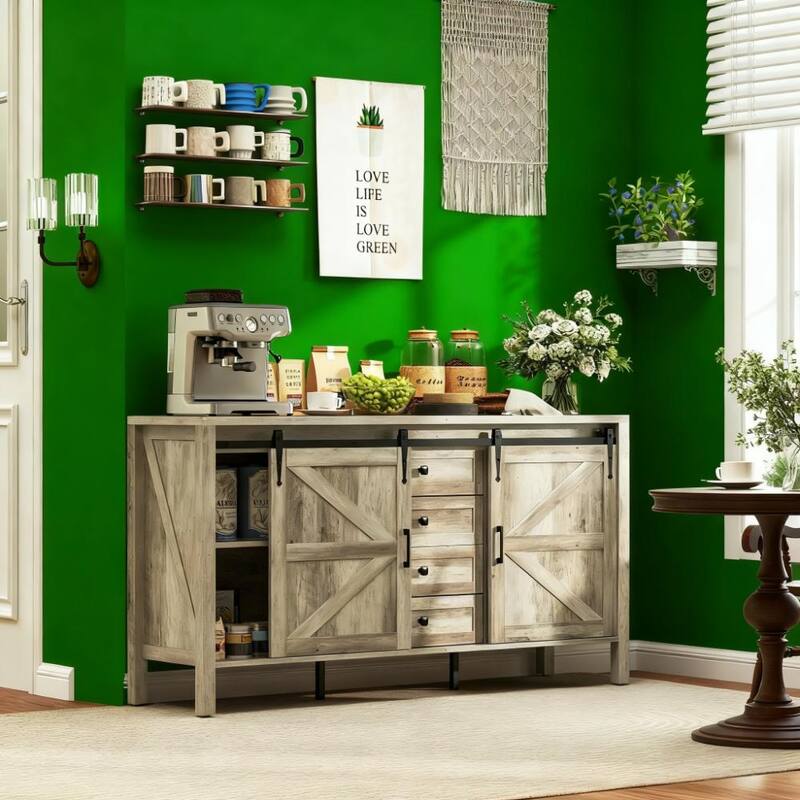 30" Bathroom Vanity With Top Ceramic Art Sink and Artificial Stone Slab, 2-Soft Close Door, Wall-Mounted Mounting Design