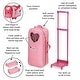 preview thumbnail 3 of 15, Badger Basket 3-in-1 Trolley Doll Carrier with Rocking Bed and Bedding - Pink/Polka Dot