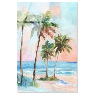 A Day at the Beach Coastal Art Acrylic Print by Art Remedy - Bed Bath ...