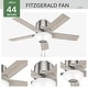 preview thumbnail 15 of 21, Hunter 44" Fitzgerald Low Profile Ceiling Fan with LED Light Kit and Pull Chain