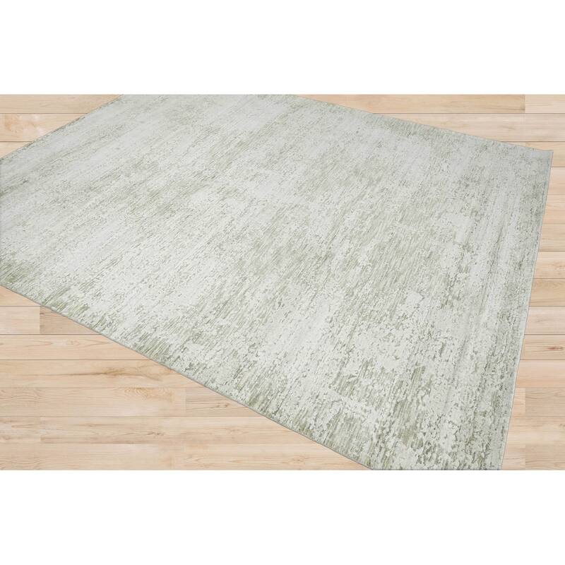Hand Knotted 100% Wool Modern & Contemporary Oriental Area Rug Gray