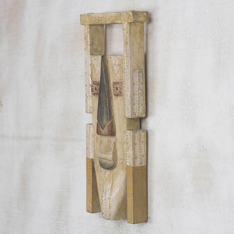 Novica Handmade Anuonyam African Wood Mask