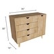 preview thumbnail 18 of 16, Minimalist 4-Drawer 1-Door Dresser