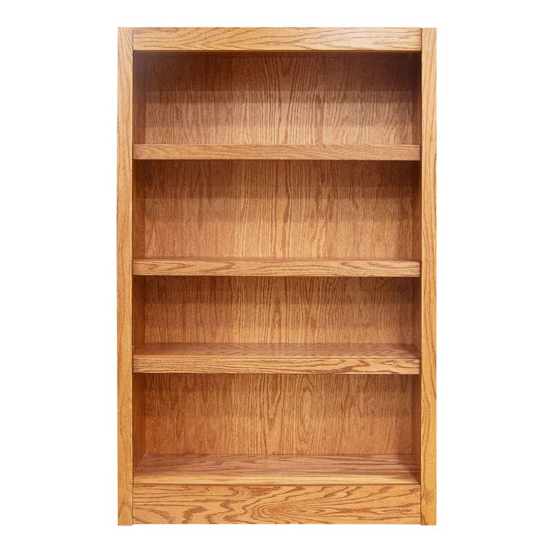 Concepts in Wood 4 Shelf Wood Bookcase, 48 inch Tall